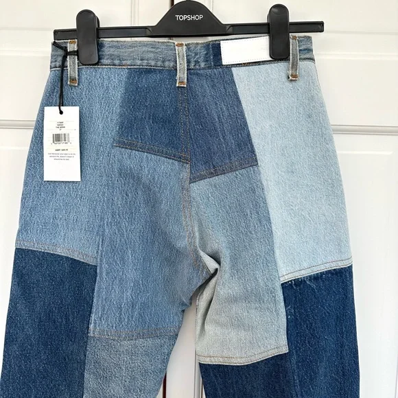 Re/Done Patchwork Amina Jeans in Indigo